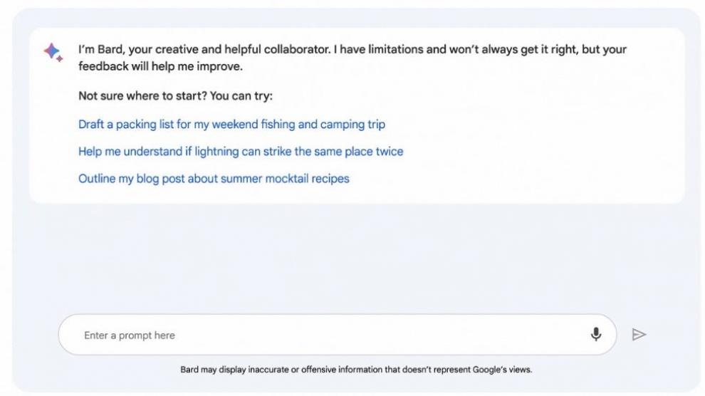 El CEO de Google ha anunciado que su inteligencia artificial Bard recibirá una actualización a principios de abril